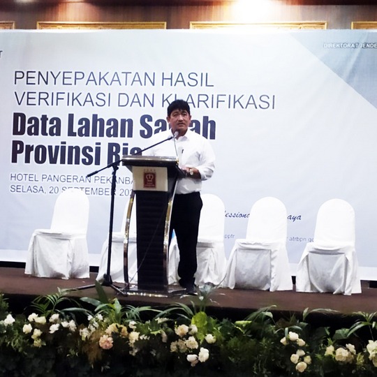 Pemerintah Sepakati Hasil Verifikasi dan Klasifikasi Data Lahan Sawah di Sumatra Utara dan Riau