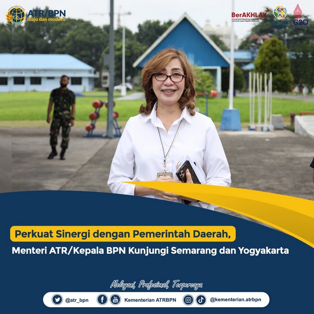 Perkuat Sinergi dengan Pemerintah Daerah, Menteri ATR/Kepala BPN Kunjungi Semarang dan Yogyakarta