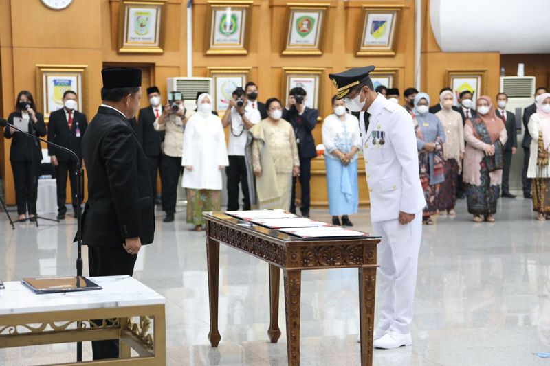 Mendagri Resmi Lantik Heru Budi Hartono Jadi Penjabat Gubernur DKI Jakarta