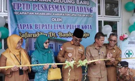 Megah, Gedung Puskesmas Piladang Diresmikan Bupati Safaruddin