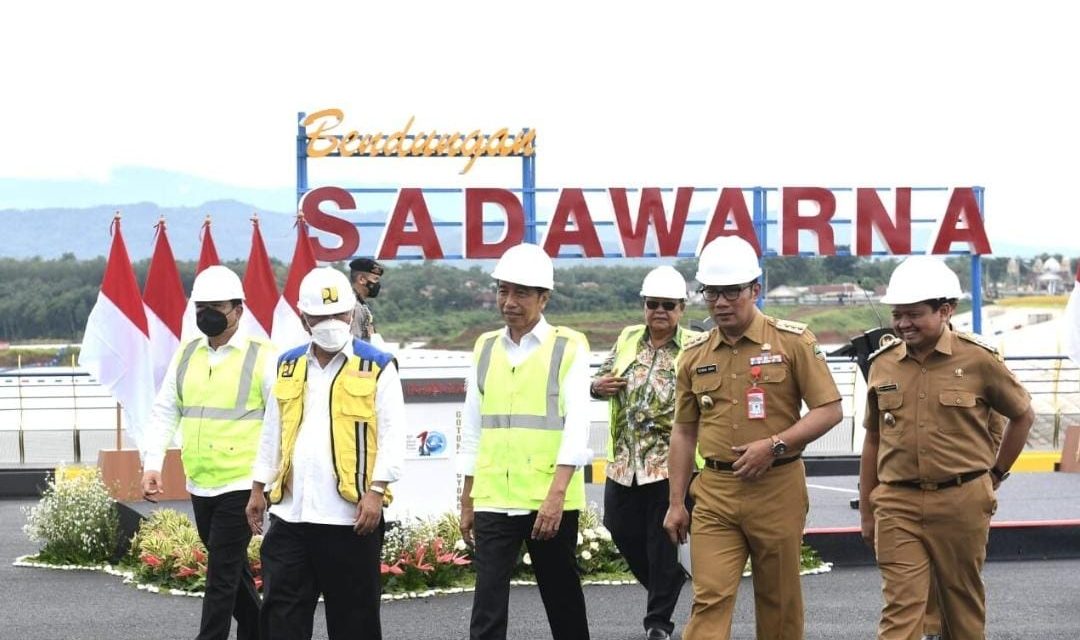 Presiden Jokowi Resmikan Bendungan Sadawarna di Kabupaten Sumedang