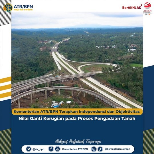 Kementerian ATR/BPN Terapkan Independensi Dan Objektivitas Nilai Ganti ...