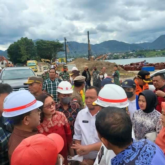 Tinjau Kesiapan Penyelenggaraan F1H2O, Dirjen PTPP Kementerian ATR/BPN Dampingi Menko Marinves Kunjungi Kabupaten Toba