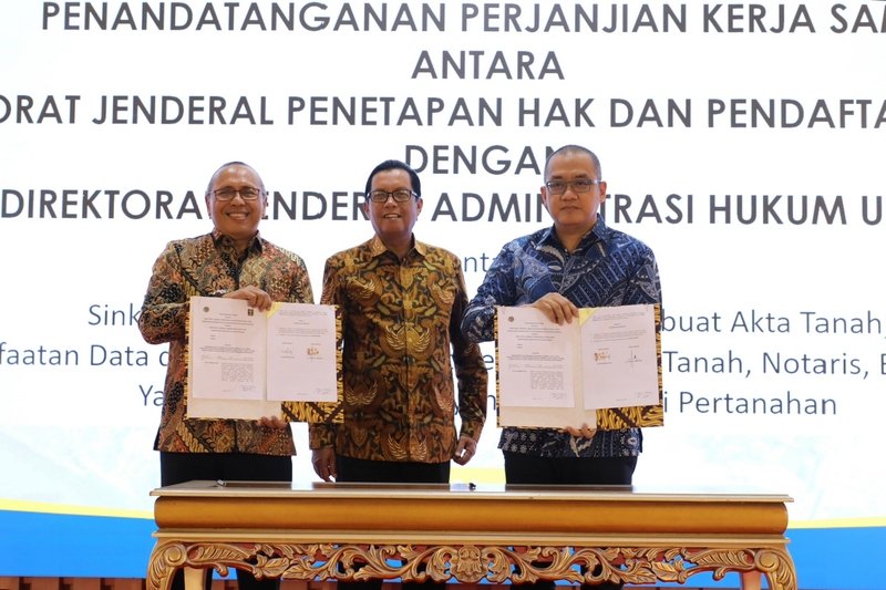 Perjanjian Kerja Sama Antara Kementerian ATR/BPN dan Kemenkumham dalam Rangka Optimalisasi Peran PPAT dan Notaris