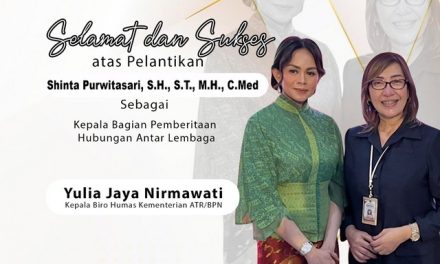 Selamat dan sukses atas pelantikan Ibu Shinta Purwitasari