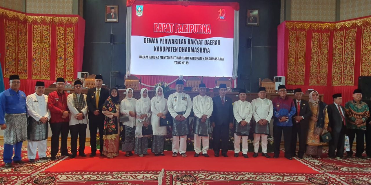 Hadiri Rapat Paripurna HUT Dharmasraya Ke 19, Wako Rida Ananda : Tahniah, Semoga Semakin Maju Dan Berkembang