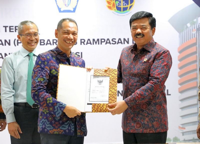 Kementerian ATR/BPN Terima Barang Rampasan Negara Berupa Sebidang Tanah dan Bangunan dari KPK RI