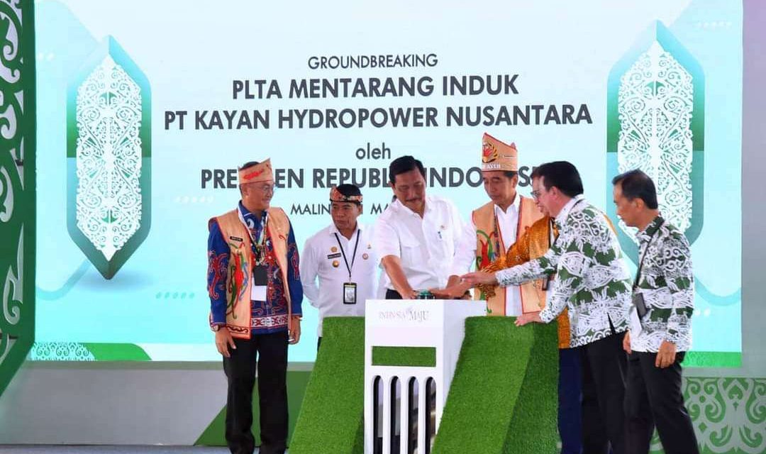 Groundbreaking PLTA Mentarang, Presiden Dukung Transformasi Indonesia Menuju Ekonomi Hijau