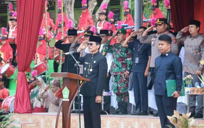 Bupati Liko Pimpin Upacara Peringatan HAB ke-77 Kementerian Agama