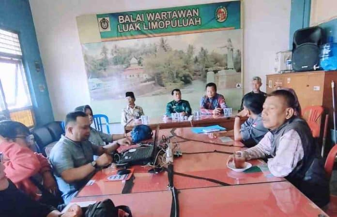 Diskominfo Lima Puluh Kota Gelar Pertemuan Dengan Insan Pers