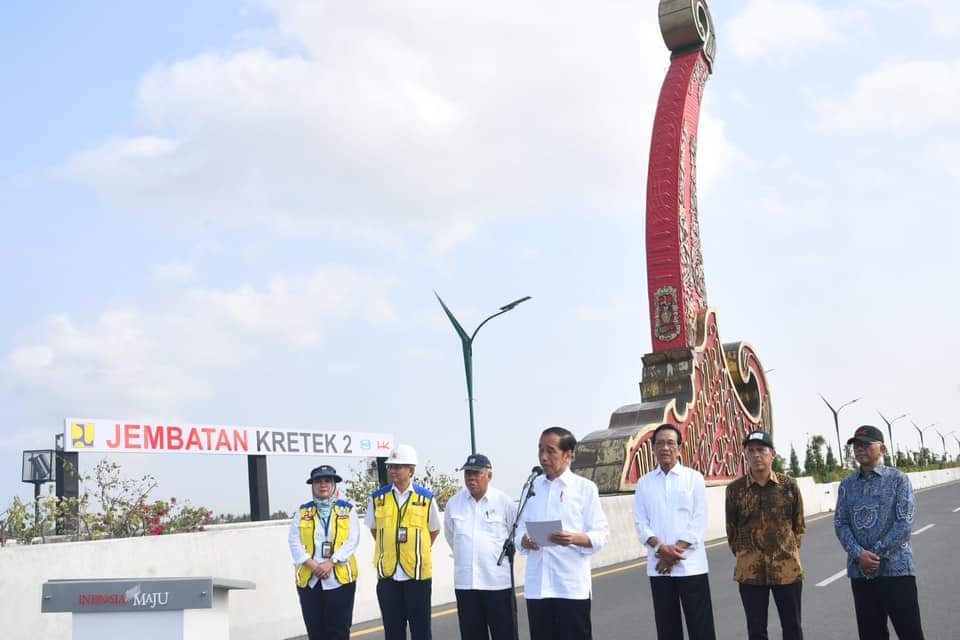 Presiden Jokowi Resmikan Jembatan Kretek 2 di Kabupaten Bantul