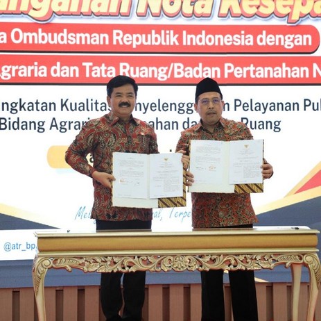 Lanjutkan Kerja Sama dengan Ombudsman RI, Kementerian ATR/BPN Terus Tingkatkan Kualitas Pelayanan