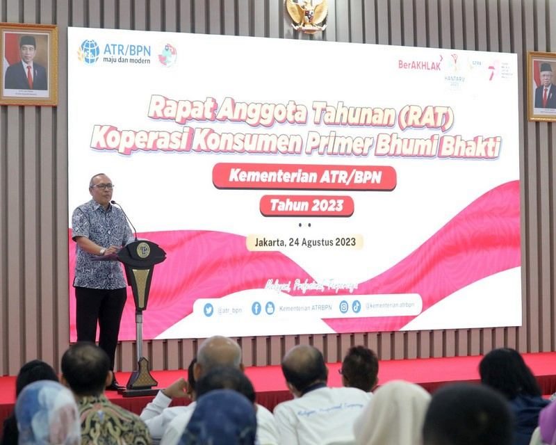 Kementerian ATR/BPN Menggelar Rapat Anggota Tahunan Koperasi Konsumen Primer Bhumi Bhakti