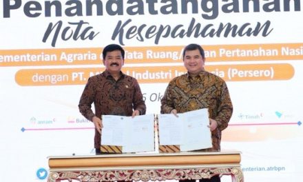 Teken Nota Kesepahaman dengan MIND ID, Menteri ATR/Kepala BPN: Harus Langsung Ditindaklanjuti