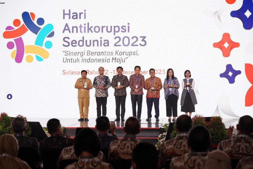 Kementerian ATR/BPN Raih Penghargaan Mitra LHKPN Tahun 2023 pada Puncak Peringatan Hari Antikorupsi Sedunia Tahun 2023