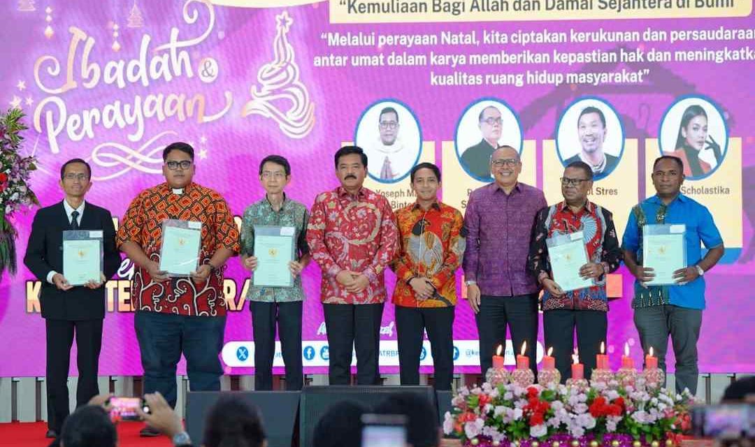 Kementerian ATR/BPN Gelar Ibadah dan Puncak Perayaan Natal Tahun 2023