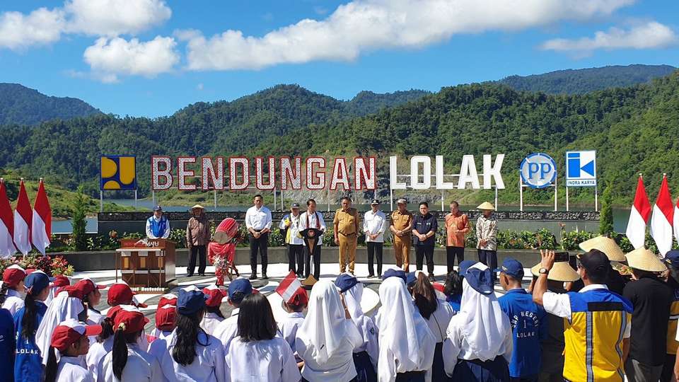 Menteri ATR/Kepala BPN Dampingi Presiden Resmikan Bendungan Lolak di Kabupaten Bolaang Mongondow