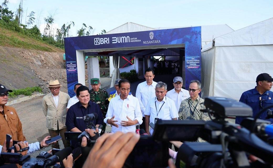 Menteri AHY Dampingi Presiden Groundbreaking Gedung Perbankan BUMN di IKN