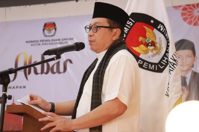 Pj Wali Kota Menghadiri Tabligh Akbar dalam Rangka Sosialisasi Tahapan Kampanye Pemilu 2024