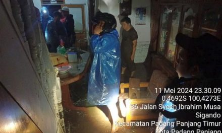 Banjir di Kota Padang panjang, 1 orang berhasil ditemukan, 2 masih Hilang