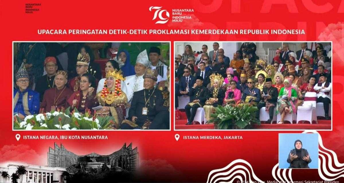 Mendagri Tito Beserta Istri Hadiri Upacara HUT Ke-79 Kemerdekaan RI Perdana di Ibu Kota Nusantara