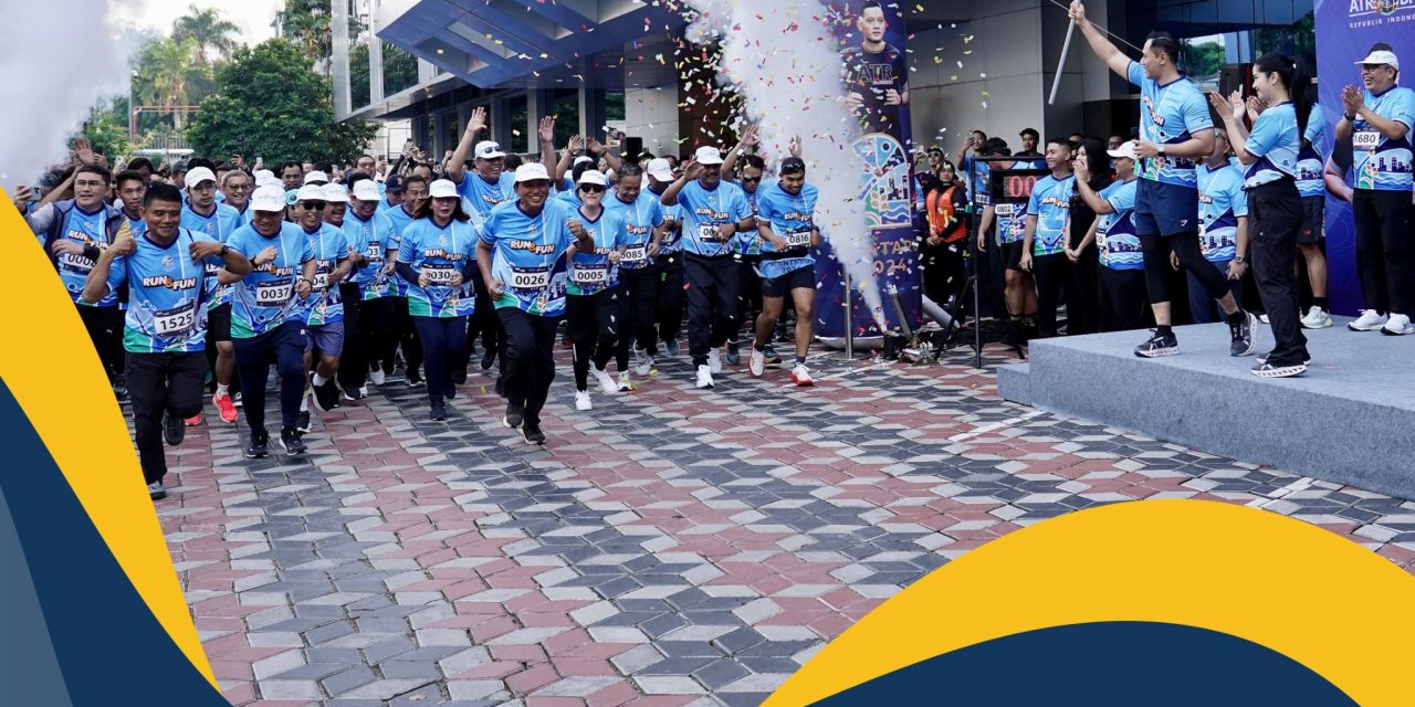 Selenggarakan HANTARU 2024 Run & Fun 5k, Menteri AHY Harapkan Pegawai Semakin Solid dan Kompak