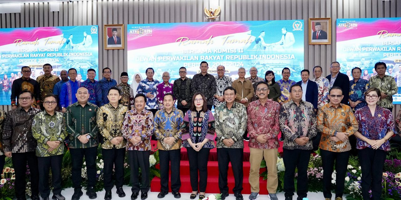 Menteri AHY Sampaikan Apresiasi atas Dukungan Komisi II DPR RI bagi Program Kementerian ATR/BPN